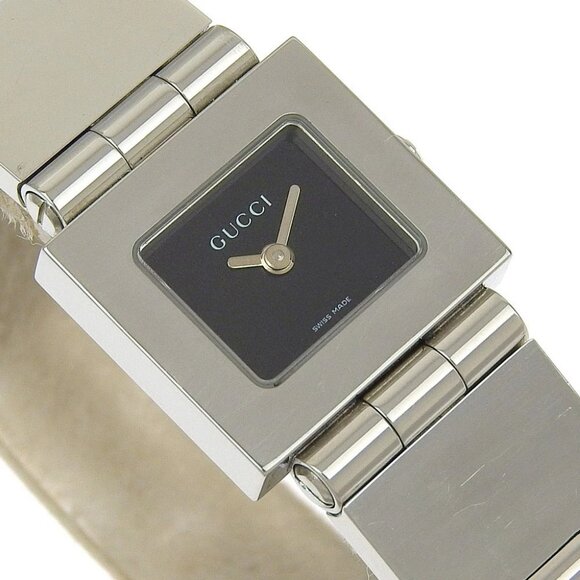 GUCCI Watches 600L blackDial Stainless Steel Quartz Analog display Women - Picture 2 of 8